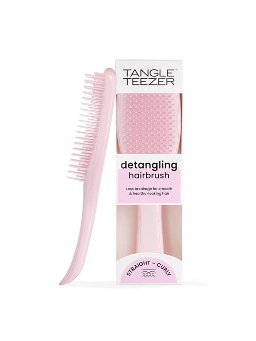 Detangler hair brush wet dry hair all hair types reduces knots prevents breakage
